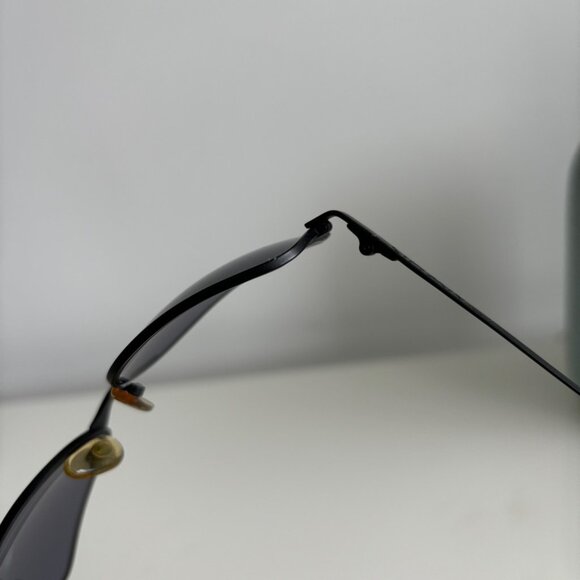 Chanel Unisex Vintage Matte Black Sunglasses - Picture 6 of 12